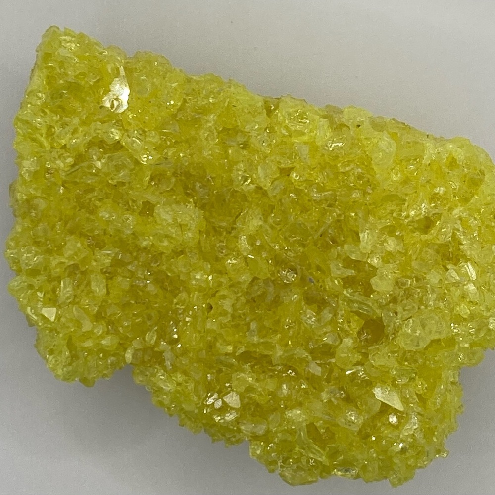 French Sulfur Specimen - Vibrant Yellow on Matrix - Picture 7 of 7